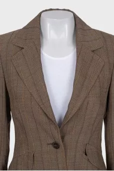 Brown striped jacket