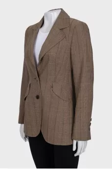 Brown striped jacket