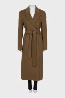 Brown wrap coat