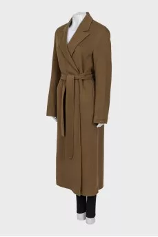 Brown wrap coat