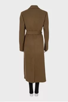 Brown wrap coat