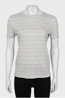 Striped linen T-shirt