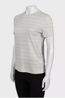 Striped linen T-shirt