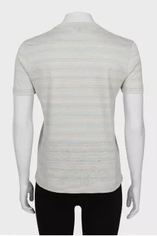 Striped linen T-shirt