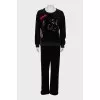 Black suit with sequins