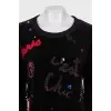 Black suit with sequins