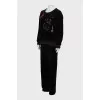 Black suit with sequins