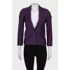 Purple fitted jacket