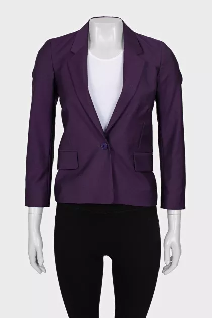 Purple fitted jacket