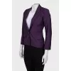 Purple fitted jacket