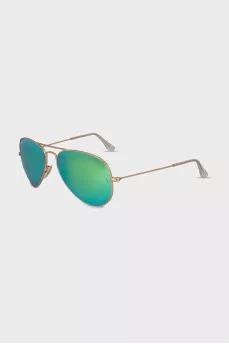 Men's sunglasses with green lenses