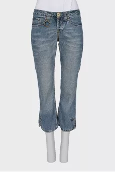 Укорочені джинси straight fit