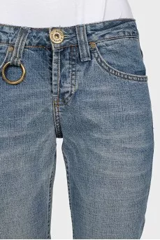 Укорочені джинси straight fit
