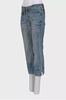 Укорочені джинси straight fit