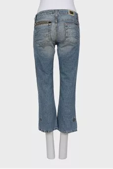 Укорочені джинси straight fit