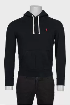 Men's hoodie with embroidered logo