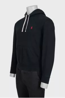 Men's hoodie with embroidered logo