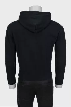 Men's hoodie with embroidered logo
