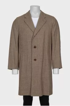 Men's coat with a small print