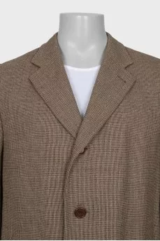 Men's coat with a small print
