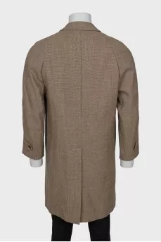 Men's coat with a small print