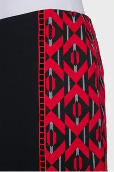 Midi skirt with ornament
