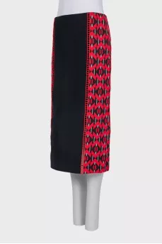 Midi skirt with ornament