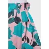 Silk skirt with contrast print