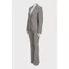 Gray suit with flared trousers
