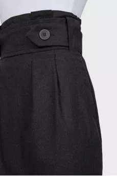Gray wool skirt
