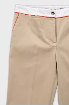 Straight shorts with zipped pockets