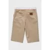 Straight shorts with zipped pockets