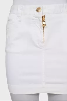 Mini skirt with gold hardware