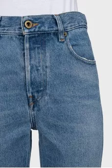 Cropped tapered jeans