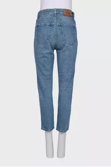 Cropped tapered jeans