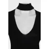 Black pullover with a collar