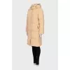 Double-sided down jacket with a straight cut and a zipper
