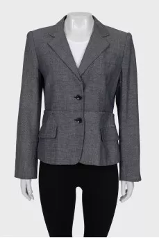 Gray jacket with a small print