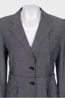 Gray jacket with a small print