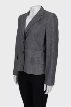 Gray jacket with a small print
