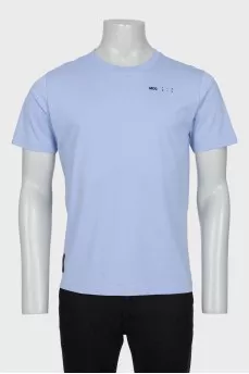 Men's blue t-shirt with tag