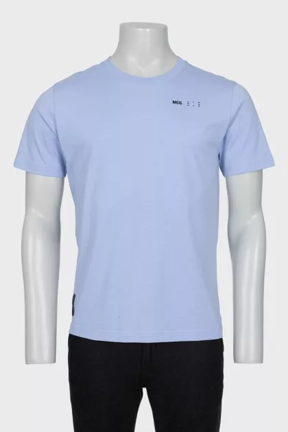 Men's blue t-shirt with tag