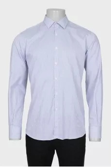 Men's white striped shirt