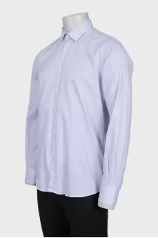 Men's white striped shirt