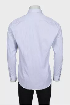 Men's white striped shirt
