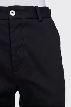 Чорні джинси straight fit на гудзиках