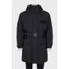 Men's long down jacket