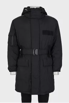 Men's long down jacket