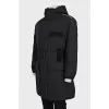 Men's long down jacket