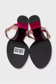 Suede strappy sandals